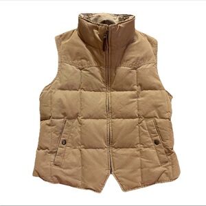 Ralph Lauren Down Feather Quilted Puffer Vest Size Medium No Fur Collar